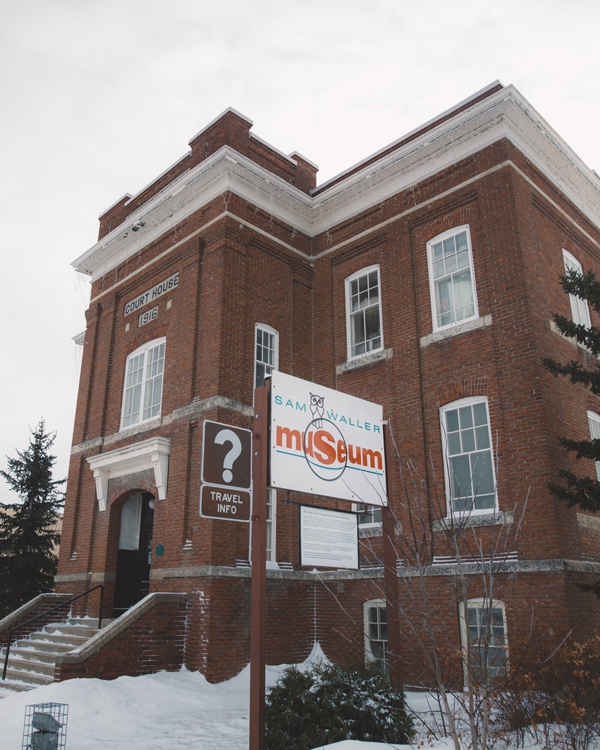 museum building in winter