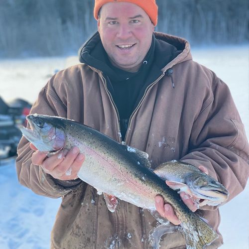 Man holding lake fish