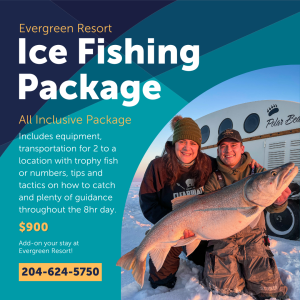 Ice Fishing Package through Evergreen Resort