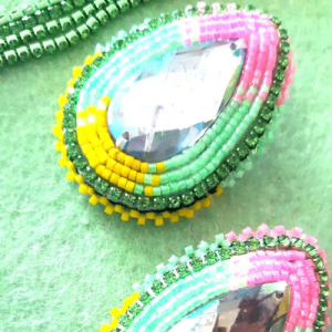 beaded earrings - local artist